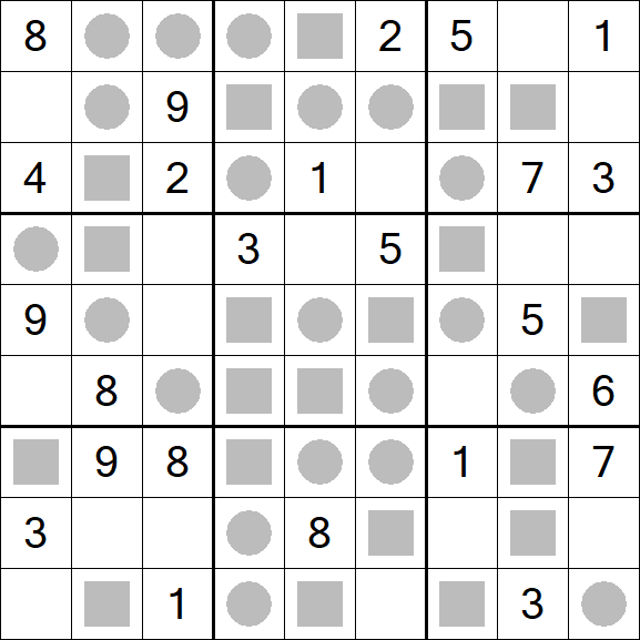 Even-Odd Sudoku - Medium
