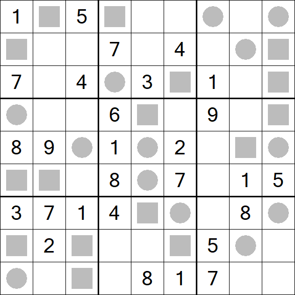 Even-Odd Sudoku - Medium
