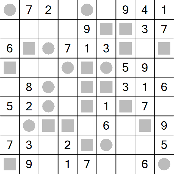 Even-Odd Sudoku - Medium
