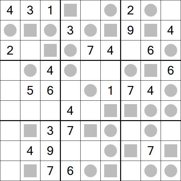 Even-Odd Sudoku - Medium
