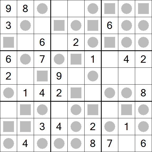 Even-Odd Sudoku - Medium