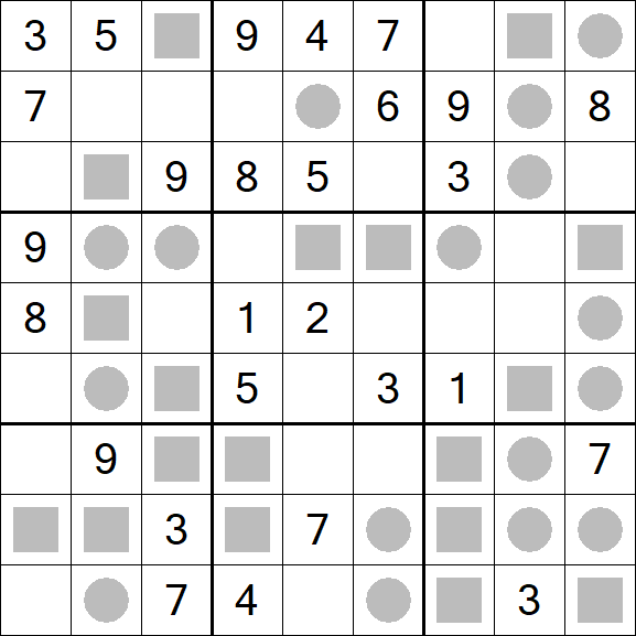 Even-Odd Sudoku - Mittel