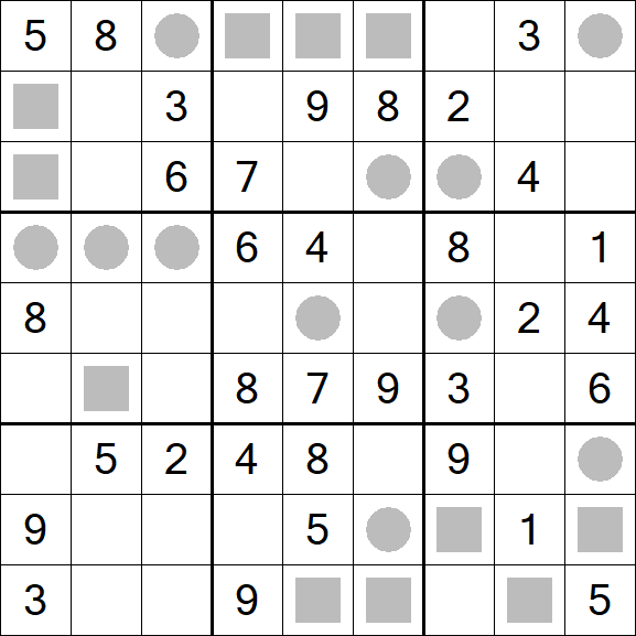 Even-Odd Sudoku - Mittel