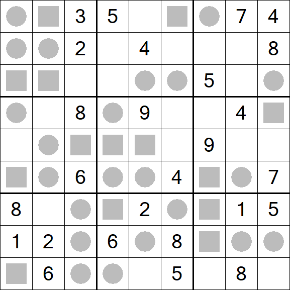 Even-Odd Sudoku - Moyen