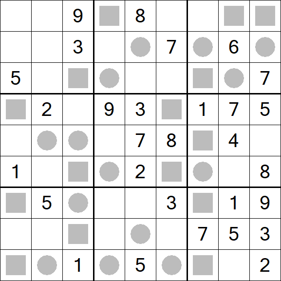 Even-Odd Sudoku - Moyen