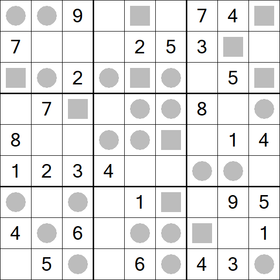 Even-Odd Sudoku - Médio