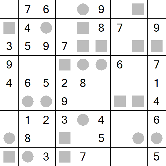 Even-Odd Sudoku - Mittel