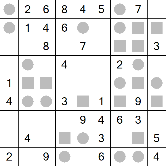 Even-Odd Sudoku - Mittel