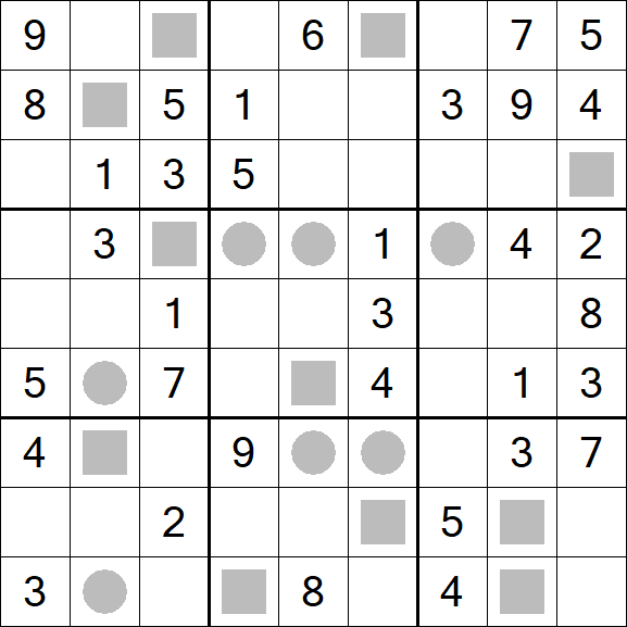 Even-Odd Sudoku - Mittel