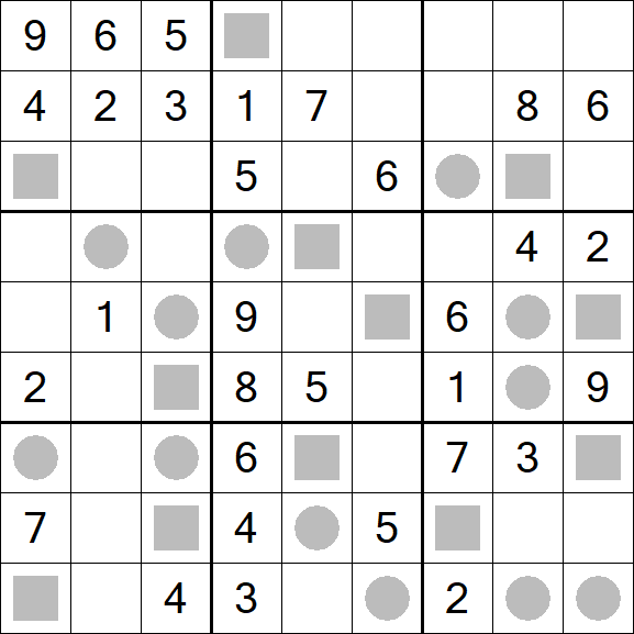 Even-Odd Sudoku - Mittel