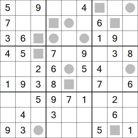 Even-Odd Sudoku - Mittel