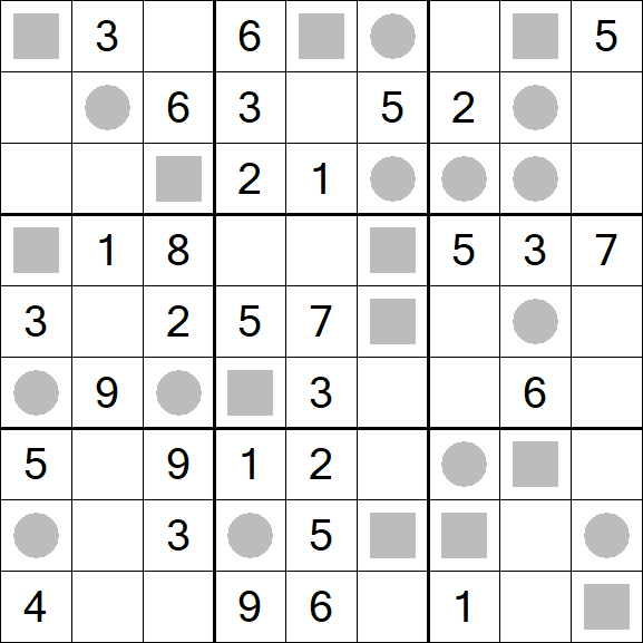 Even-Odd Sudoku - Mittel