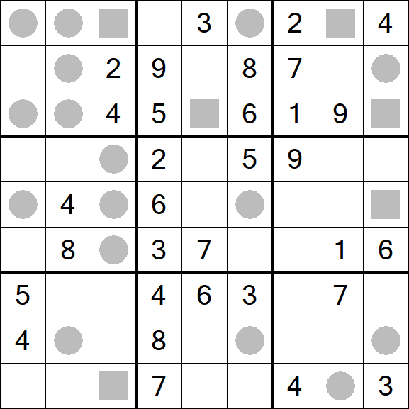 Even-Odd Sudoku - Mittel