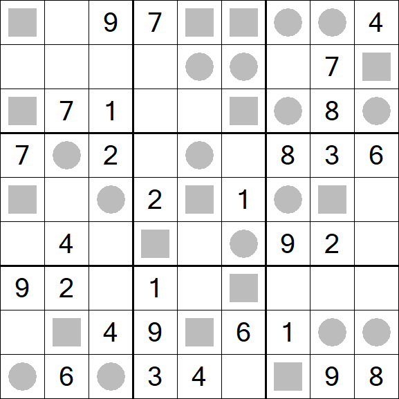 Even-Odd Sudoku - Mittel