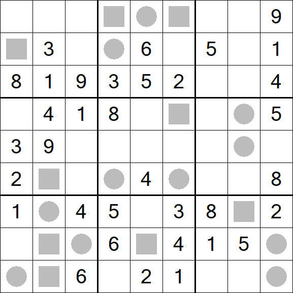 Even-Odd Sudoku - Moyen