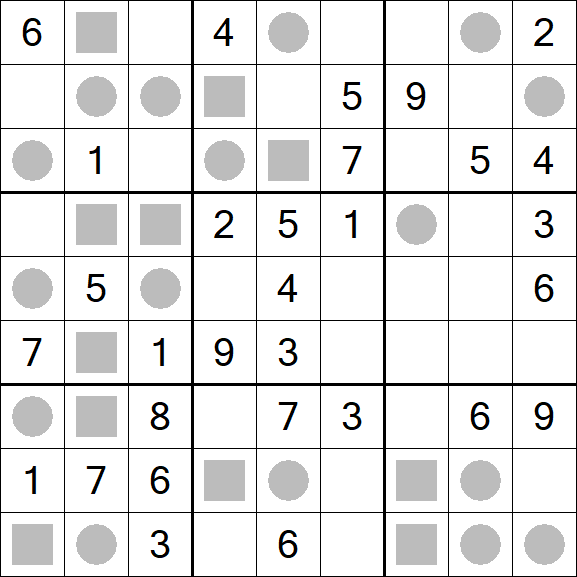 Even-Odd Sudoku - Mittel