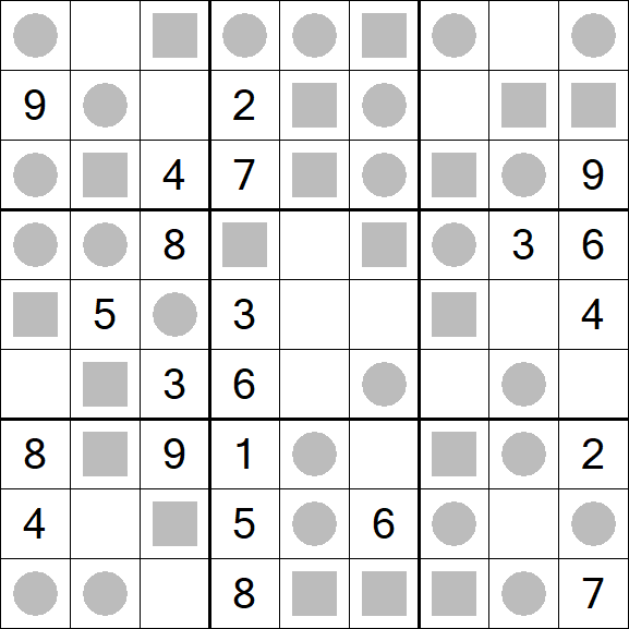 Even-Odd Sudoku - Mittel