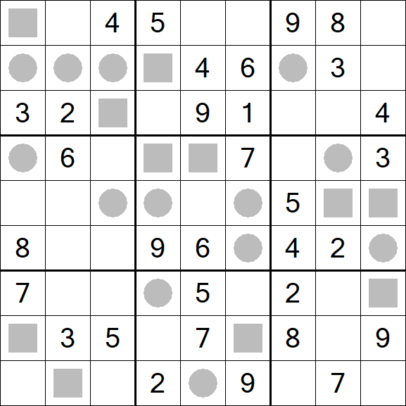 Even-Odd Sudoku - Mittel