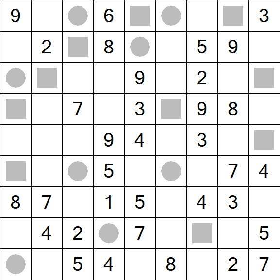 Even-Odd Sudoku - Mittel