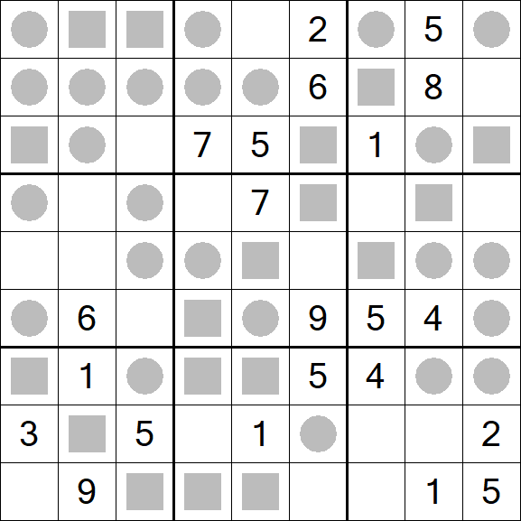 Even-Odd Sudoku - Mittel