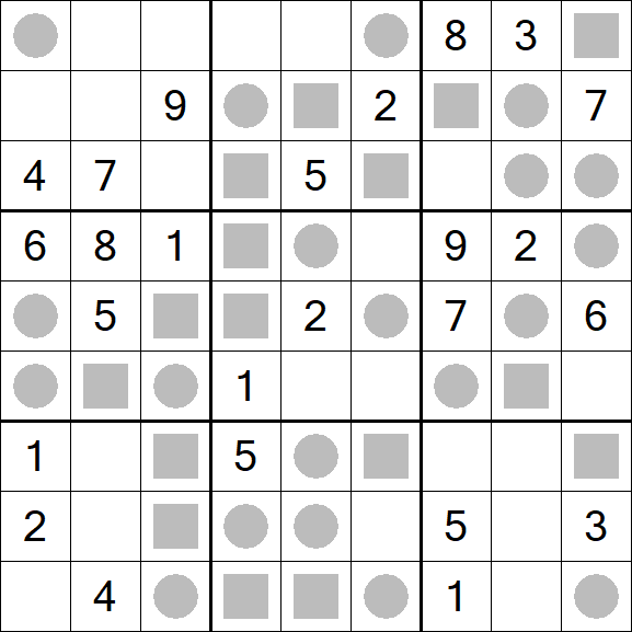 Even-Odd Sudoku - Mittel