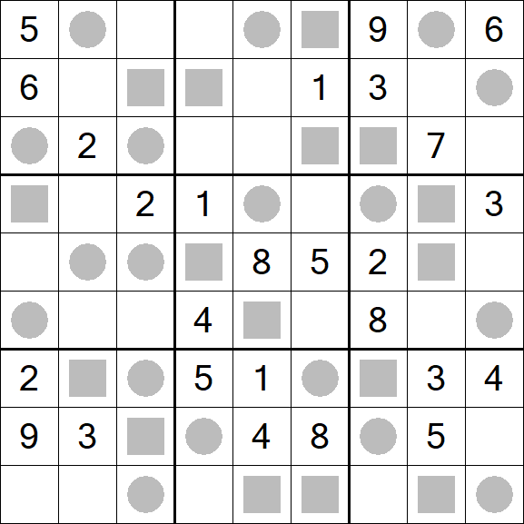 Even-Odd Sudoku - Mittel
