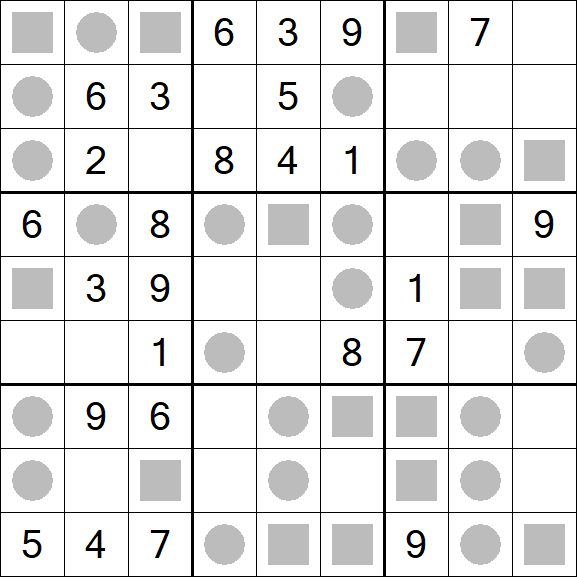 Even-Odd Sudoku - Mittel
