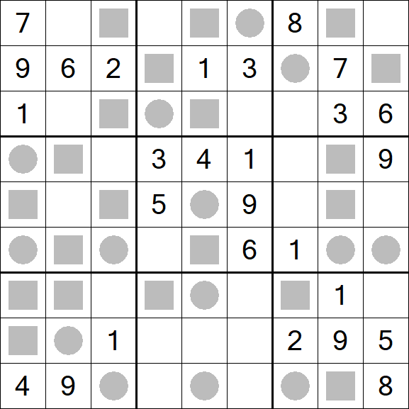 Even-Odd Sudoku - Mittel