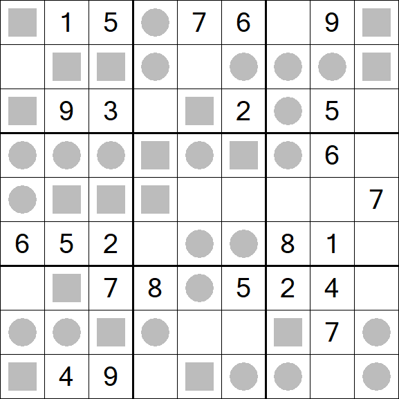 Even-Odd Sudoku - Mittel