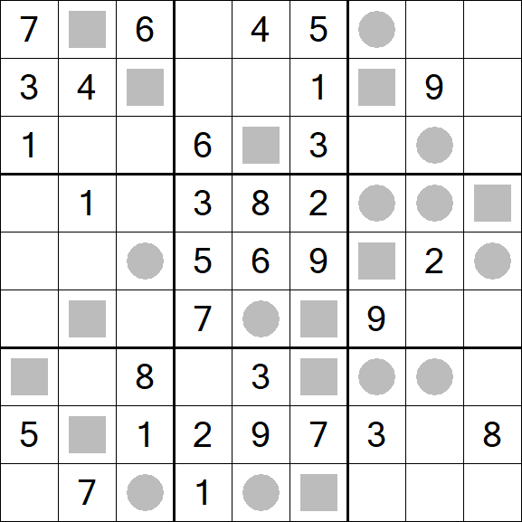Even-Odd Sudoku - Mittel