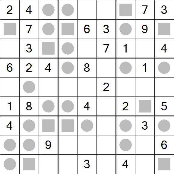 Even-Odd Sudoku - Mittel