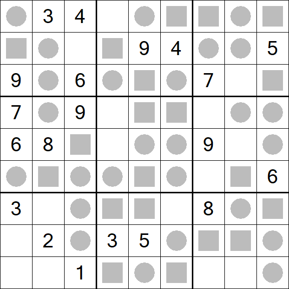 Even-Odd Sudoku - Mittel