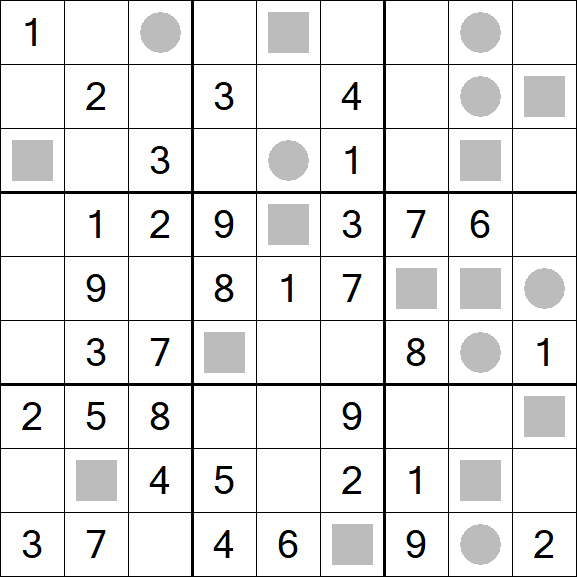 Even-Odd Sudoku - Mittel