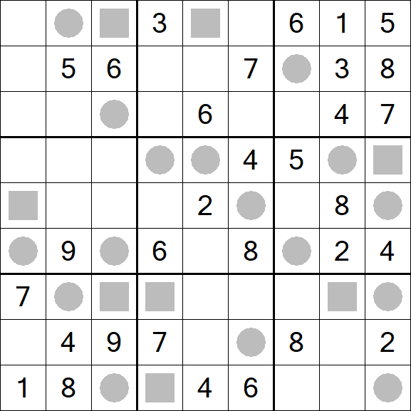 Even-Odd Sudoku - Mittel