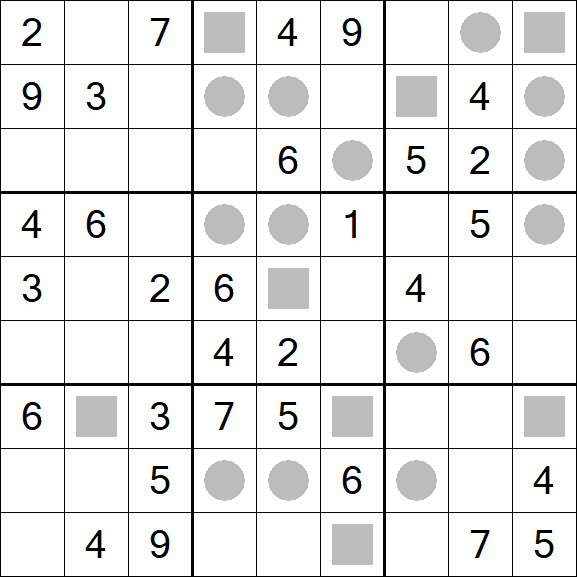Even-Odd Sudoku - Mittel