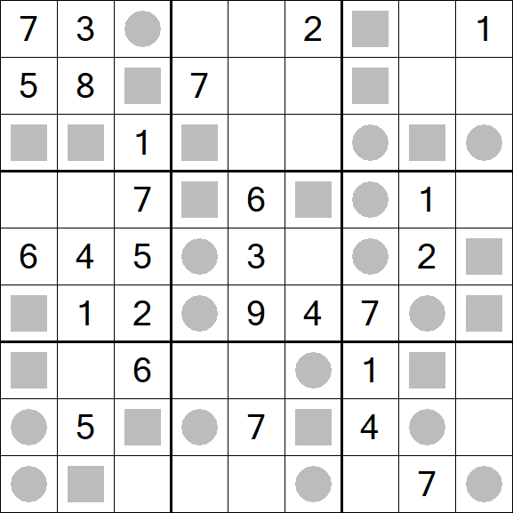 Even-Odd Sudoku - Mittel