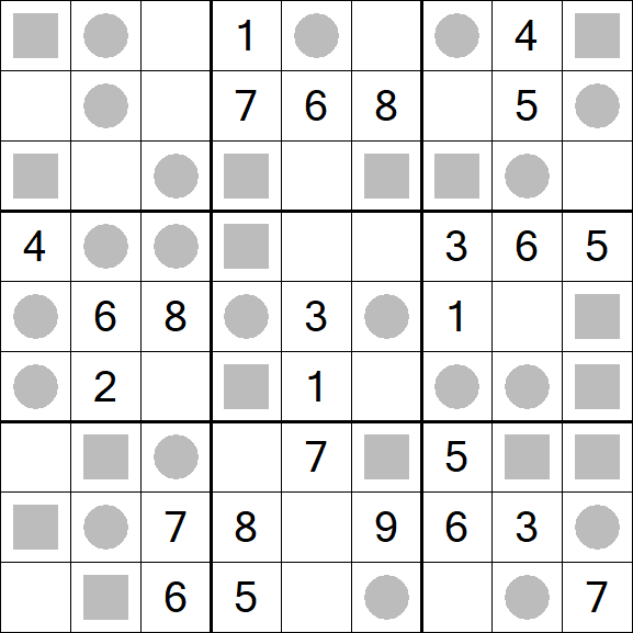 Even-Odd Sudoku - Mittel