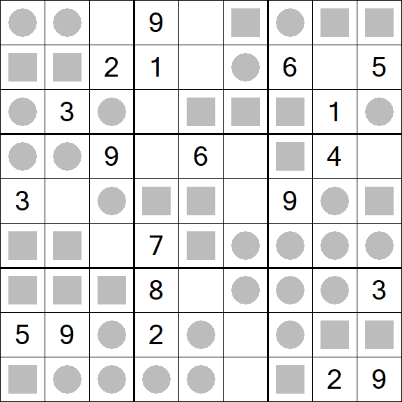 Even-Odd Sudoku - Mittel