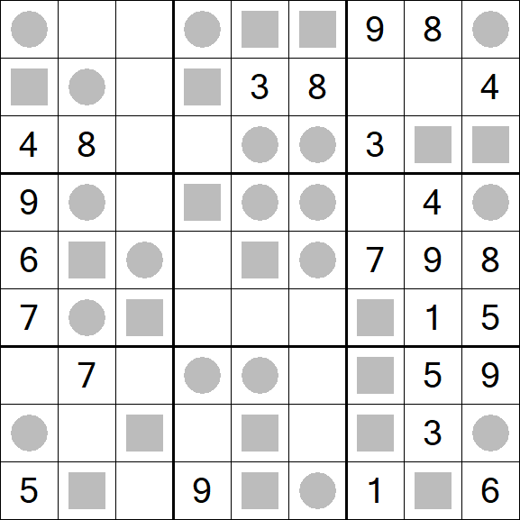 Even-Odd Sudoku - Mittel