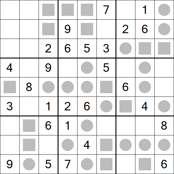 Even-Odd Sudoku - Mittel