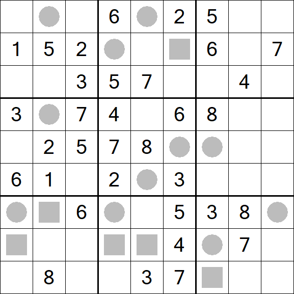 Even-Odd Sudoku - Mittel