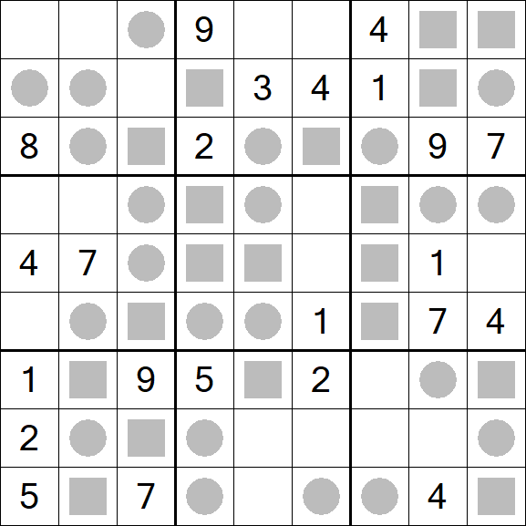 Even-Odd Sudoku - Mittel