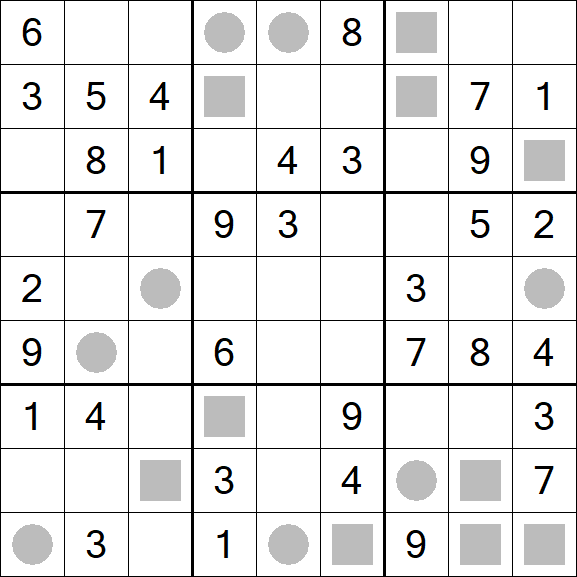 Even-Odd Sudoku - Mittel