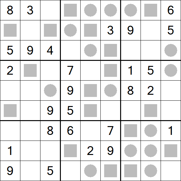 Even-Odd Sudoku - Mittel
