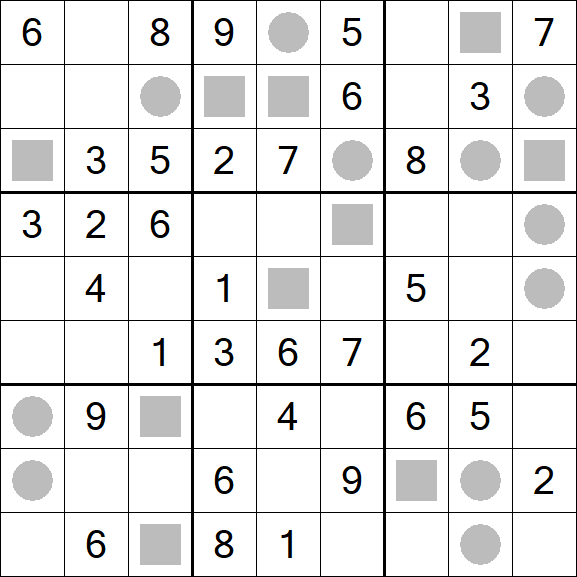 Even-Odd Sudoku - Mittel