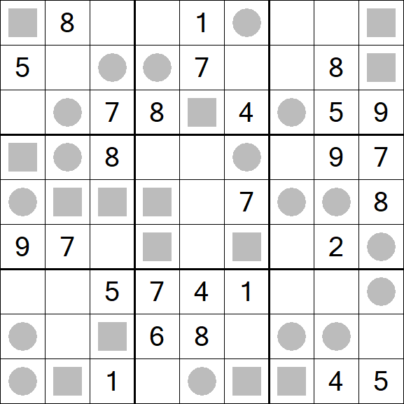 Even-Odd Sudoku - Mittel