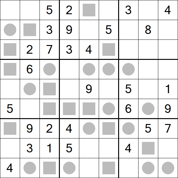 Even-Odd Sudoku - Mittel