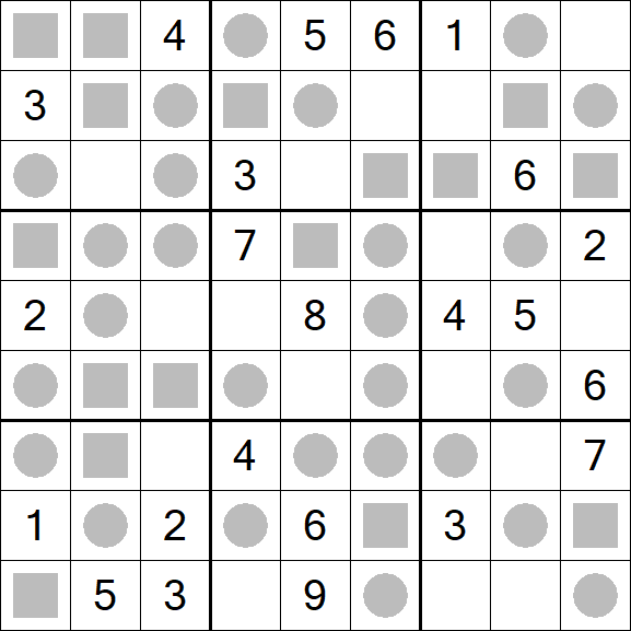 Even-Odd Sudoku - Mittel