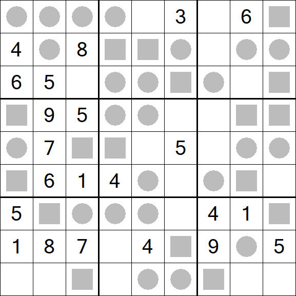 Even-Odd Sudoku - Mittel