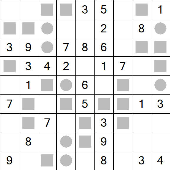 Even-Odd Sudoku - Mittel